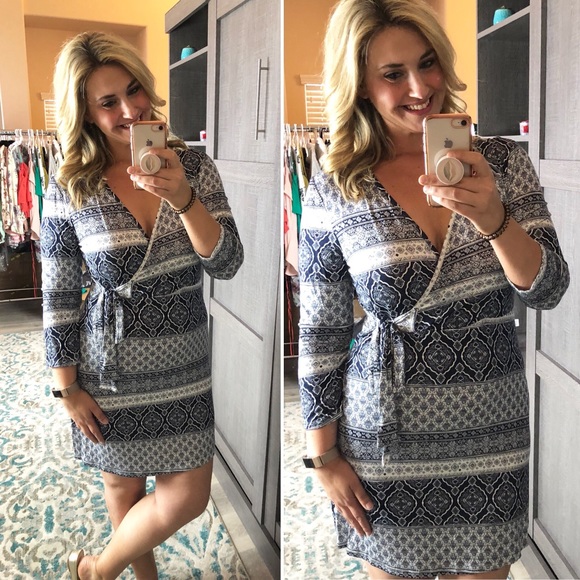 ❗️Last 1! LARGE pretty wrap dress - Picture 2 of 3